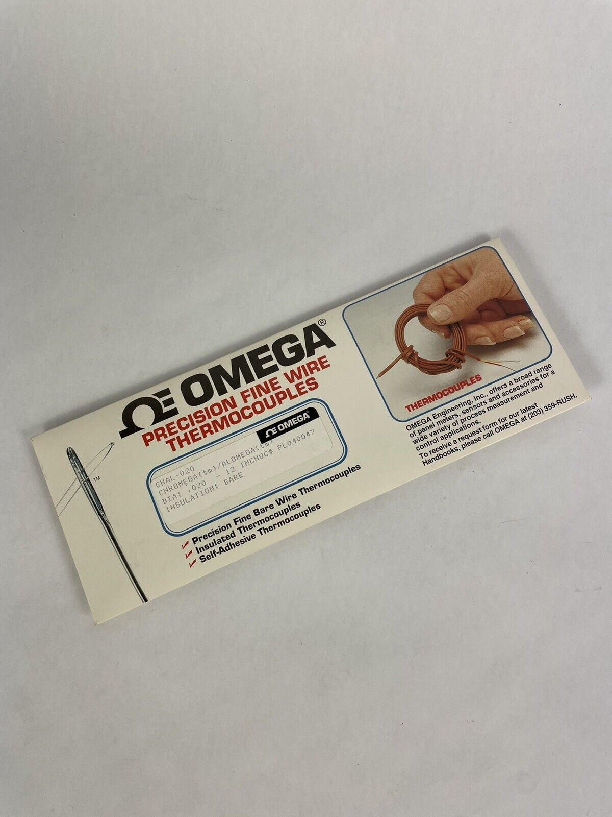 Omega Engineering CHAL-020-BW, K-Type Thermocouples - $19.99