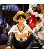 12cm One Piece Luffy Figure – Sitting PVC Model Toy Statue Gift for Anim... - $200.97 MXN