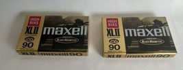 Maxell XLII High Bias 90 Blank Audio Cassette Tapes Lot Of 2 Sealed - $21.77