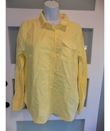 J. Crew Yellow Popover LS Blouse Size M Women&#39;s - $29.95 CAD