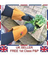 LTG Ladies Garden Gardening Leather Long Gloves Thorn Resistance Work Sa... - $9.16