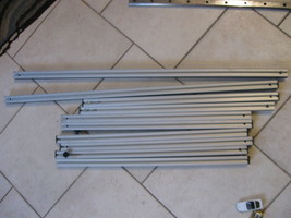 NEW Lot 10 T-Slot 80/20 Net Extruded Aluminum Silver rods sticks 23&quot; x 1&quot; - £130.48 GBP