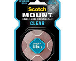 Scotch Mount Clear Double Sided Mounting Tape, 1 in x 60 in, 1 Roll - £6.82 GBP