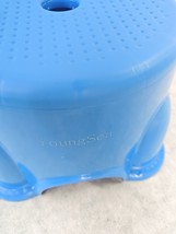 YoungSea Footstool, Blue PP Round Stool, 26cm Height image 2