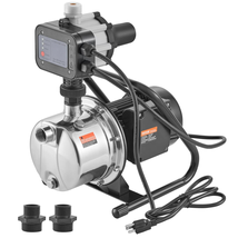  Shallow Well Pump Portable, 1380 GPH Garden Jet Pump with Automatic Controller, - $268.49