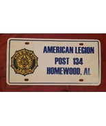 Vintage Homewood AL Post 134 American Legion Plastic License Plate Tag - $473.02 MXN