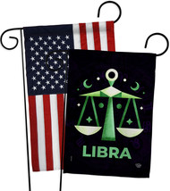 Libra Garden Flags Pack Zodiac 13 X18.5 Double-Sided House Banner - $28.97