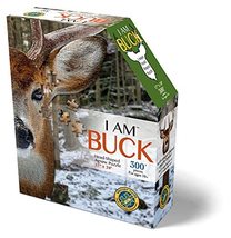 Madd Capp Puzzles - I AM Buck - 300 Pieces - Animal Shaped Jigsaw Puzzle - £17.12 GBP