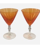 Lot of 2 Gran Gala Triple Orange Liqueur Advertising Martini Cocktail Gl... - £14.86 GBP