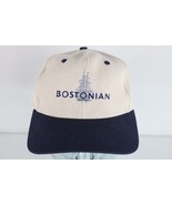 Vintage 90s Streetwear Spell Out Bostonian Ship Boat Snapback Hat Cap Cream - €29,62 EUR