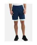 Athletic Works Men&#39;s 2 In 1 Gym Shorts W Liner 2XL (44-46) Blue Cove Aqu... - $30.23 CAD
