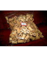 WHOLESALE: NEW UNFINISHED WOODEN SPOOLS 1 1/4&quot; LONG 7/8&quot; DIAMETER 200 PI... - £51.60 GBP