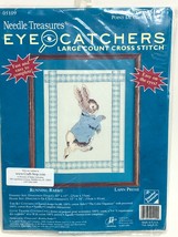 Needle Treasures Running Rabbit Lg Count Cross Stitch 10 x 13 JCA 2000 V... - $24.45