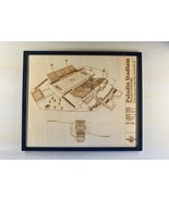 Paladin Stadium Wood Engraved Wall Hanging Stadium Blueprint Christmas G... - $638.63 MXN
