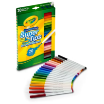 Crayola Super Tips 20 Washable Markers Draw Thin or Thick Lines - $12.66