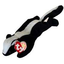 TY Beanie Babies Stinky The Skunk Plush Stuffed Animal Toy Black White Soft 1995 - £7.81 GBP