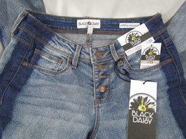 NWT Black Daisy Jamie Relaxed Skinny Jeans 0/24 Button Fly Juniors Org $... - $9.49