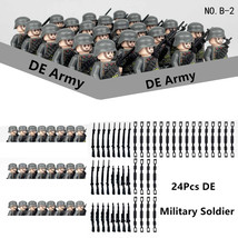 WW2 Military Figures Building Blocks Nation Army Soldiers Assemble Brick... - £28.11 GBP