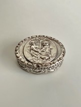 Vintage Coppini 800 Silver Elegant Trinket Pill Snuff  Box Dancing - $1,631.61 MXN
