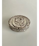 Vintage Coppini 800 Silver Elegant Trinket Pill Snuff  Box Dancing - $1,631.61 MXN