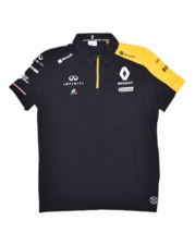 Renault F1 Team Shirt Mens L Black Polo Formula 1 Racing Le Coq Sportif - £34.74 GBP