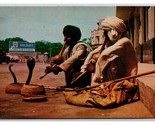 Snake Charmers Karachi Pakistan UNP Chrome Postcard U10 - $9.76