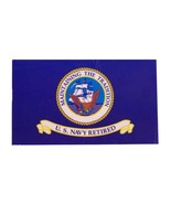 K&#39;s Novelties Wholesale Lot 6 USN Navy Retired 3&quot;x4&quot; Flag Decal Bumper S... - $14.88