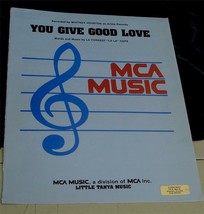 You Give Good Love, La Forrest &quot;La La&quot; Cope, 1985 Old Sheet Music - £4.66 GBP