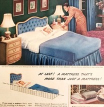 1947 Simmons Beautyrest Mattress Advertisement Bedding Sleeping Comfort ... - $29.99