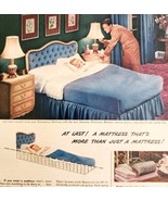 1947 Simmons Beautyrest Mattress Advertisement Bedding Sleeping Comfort ... - $29.99