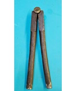 Antique Brass Nutcracker 19th Century Tool Textured Grips 8&quot; Long - $223.33 MXN