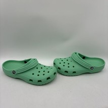 Crocs Classic Green Synthetic Round Toe Slip On Clogs, Mens Size 12 - $24.74