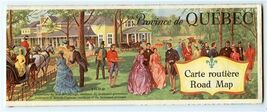 1962 La Province de Quebec Canada Map French &amp; English  - $11.88
