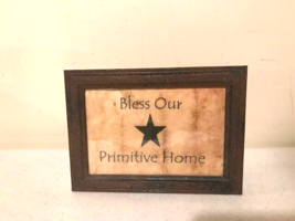 Bless our primitive Home Print in Frame - $24.99