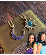 Twitches Necklaces Witch Pendant Matching Friendship Necklaces Halloween - $68.57 CAD