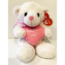 Sweetling the White Valentine Bear Ty Beanie Baby MWMT Collectible Retired - £10.24 GBP