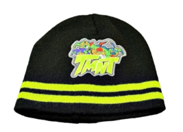Teenage Mutant Ninja Turtle Beanie Boys Winter Knitted Hat Black Green TMNT - £4.59 GBP