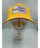 LSU NCAA Geaux Tigers Patch Embroidered Hat Zephyr Stretch Medium Yellow... - $21.17