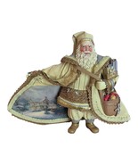 Thomas Kinkade Old World Santas 8.5&quot; Figurine Christmas Snowfall Santa 2003 - $14.35