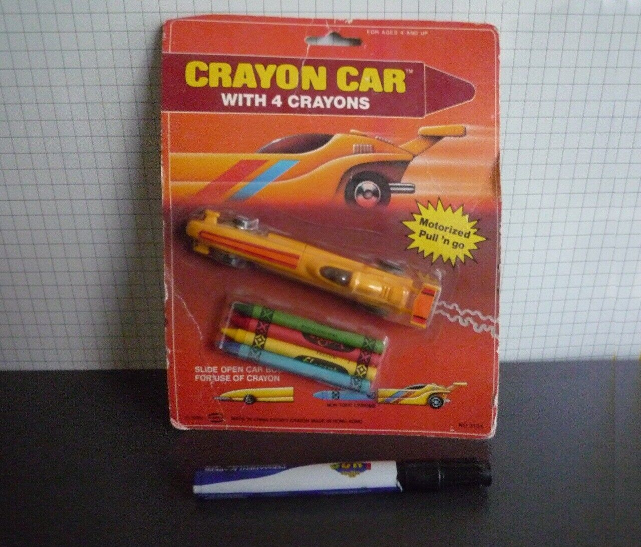* * SOMA 1988 dragster toy car-crayon case - sealed - NEW * * - $31.58