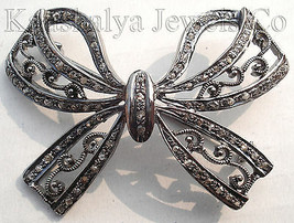 Victorian 1.52ct Rose Cut Diamond Lovely Tie Knot Cute Wedding Precious ... - $588.70