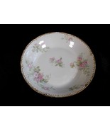 Lot of Three CH Field Limoges Pink Floral Coupe Soup Bowls -Chipped # 23878 - $21.99
