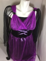 Mystical Witch Girls Halloween Costume Size XL Purple Dress Only Bin80#25 - £6.57 GBP