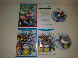 Mario Kart 8 +Super Smash Bros NINTENDO Wii U Multiplayer Family Fun Video Games - £31.93 GBP
