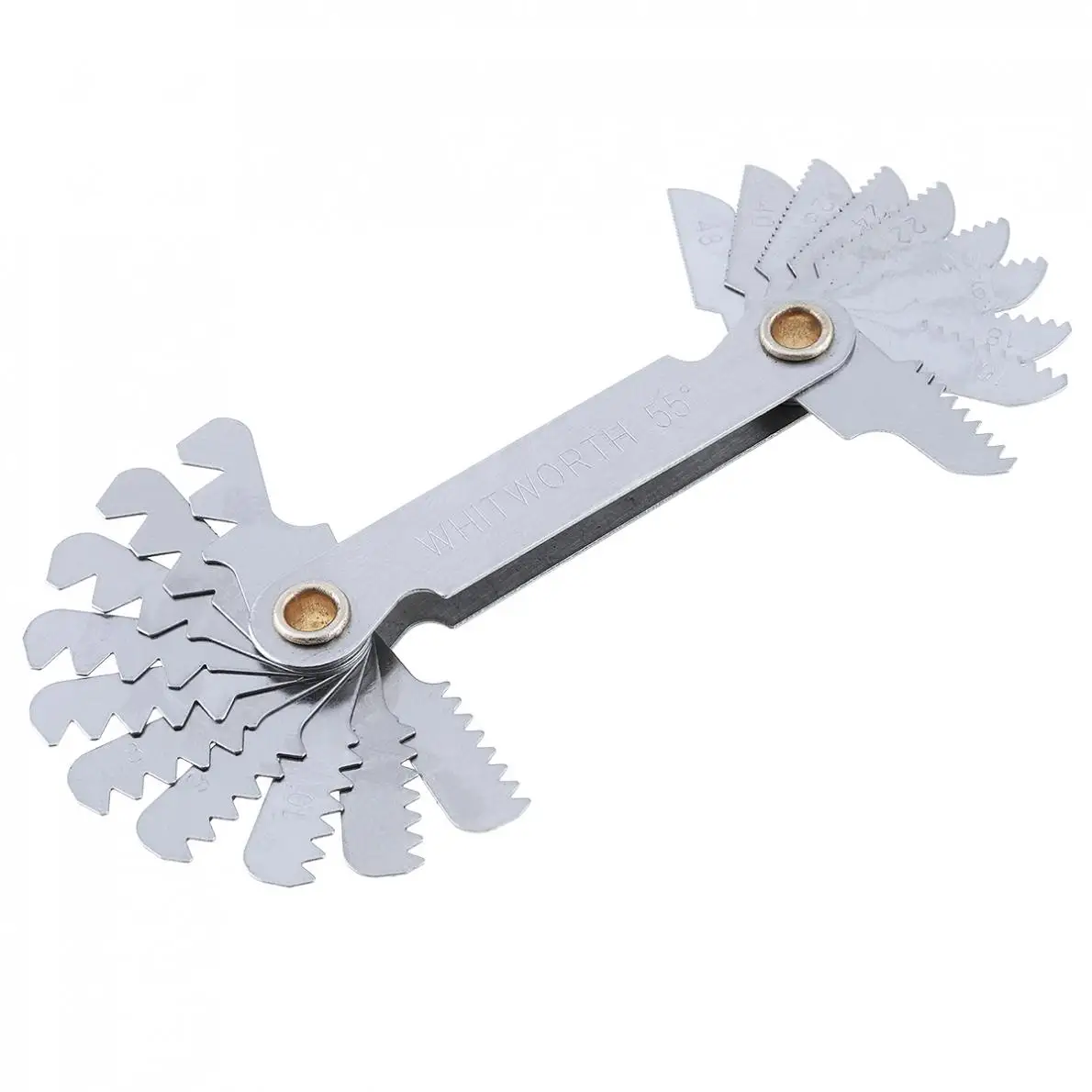 20pcs/set Imperial Stainless Steel Thread Gauge 55 Degree Screw Pitch Gauge with - £152.12 GBP