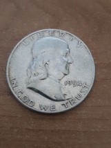 ½ Half Dollar Franklin Silver Coin 1954 D Denver Mint 50C KM#199 - £12.90 GBP