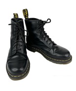 Dr. Martens 1460 Smooth Leather Black Lace Up Boots EU41 W9 M8 UK7  - £117.93 GBP