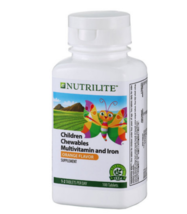 Amway_ Nutrilite Children Multivitamin And Iron Chewables Tablet - 100 Tabs - $39.99