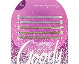 Goody Holiday Ball Enameled Bobby Pin Set - 5 Count, Silver and Gold - £6.14 GBP