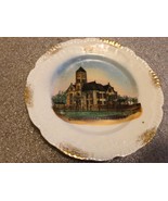 Antique Souvenir Dish Plate of Court House Toledo Iowa e.1900&#39;s - £39.07 GBP
